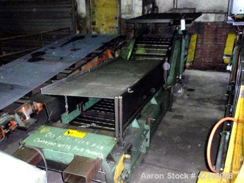 Used Z Style Metal Cleated Belt Conveyor