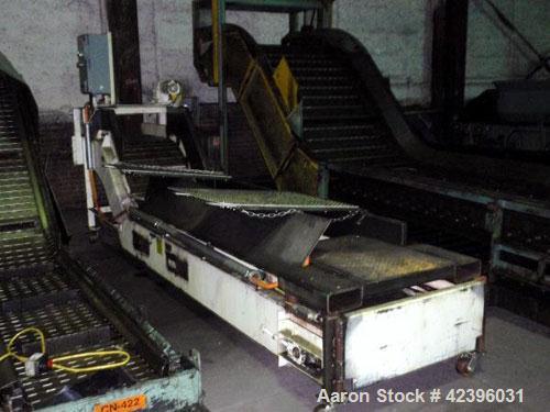 Used Transcon Z Style Metal Cleated Belt Conveyor