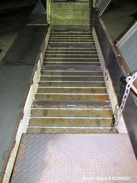Used Transcon Z Style Metal Cleated Belt Conveyor