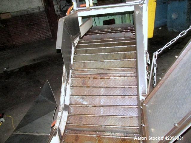 Used Transcon Z Style Metal Cleated Belt Conveyor