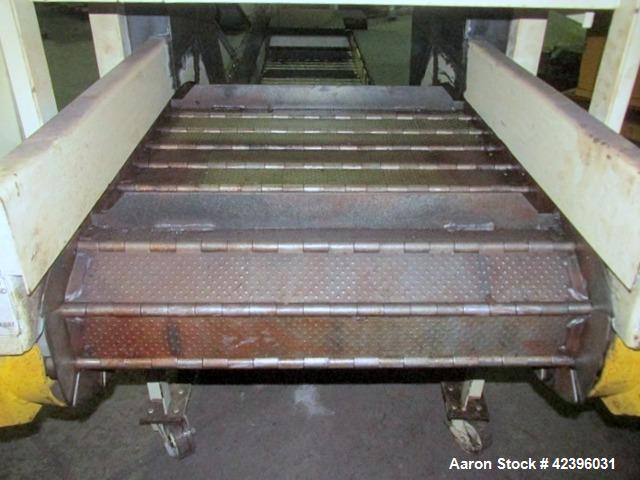 Used Transcon Z Style Metal Cleated Belt Conveyor