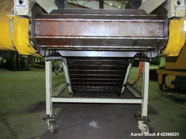 Used Transcon Z Style Metal Cleated Belt Conveyor