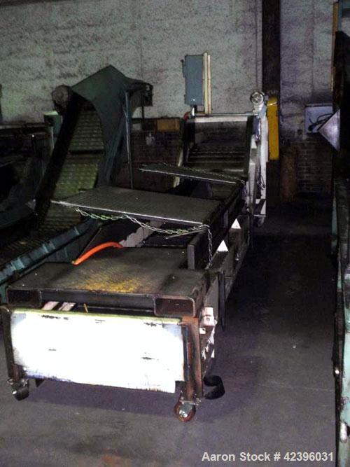 Used Transcon Z Style Metal Cleated Belt Conveyor