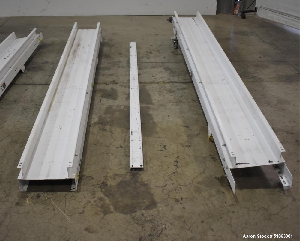 Used Hytrol Belt Conveyor – 10" Wide x 518" Long | 5 Sections | .5 HP Motor | Carbon Steel Frame on Casters