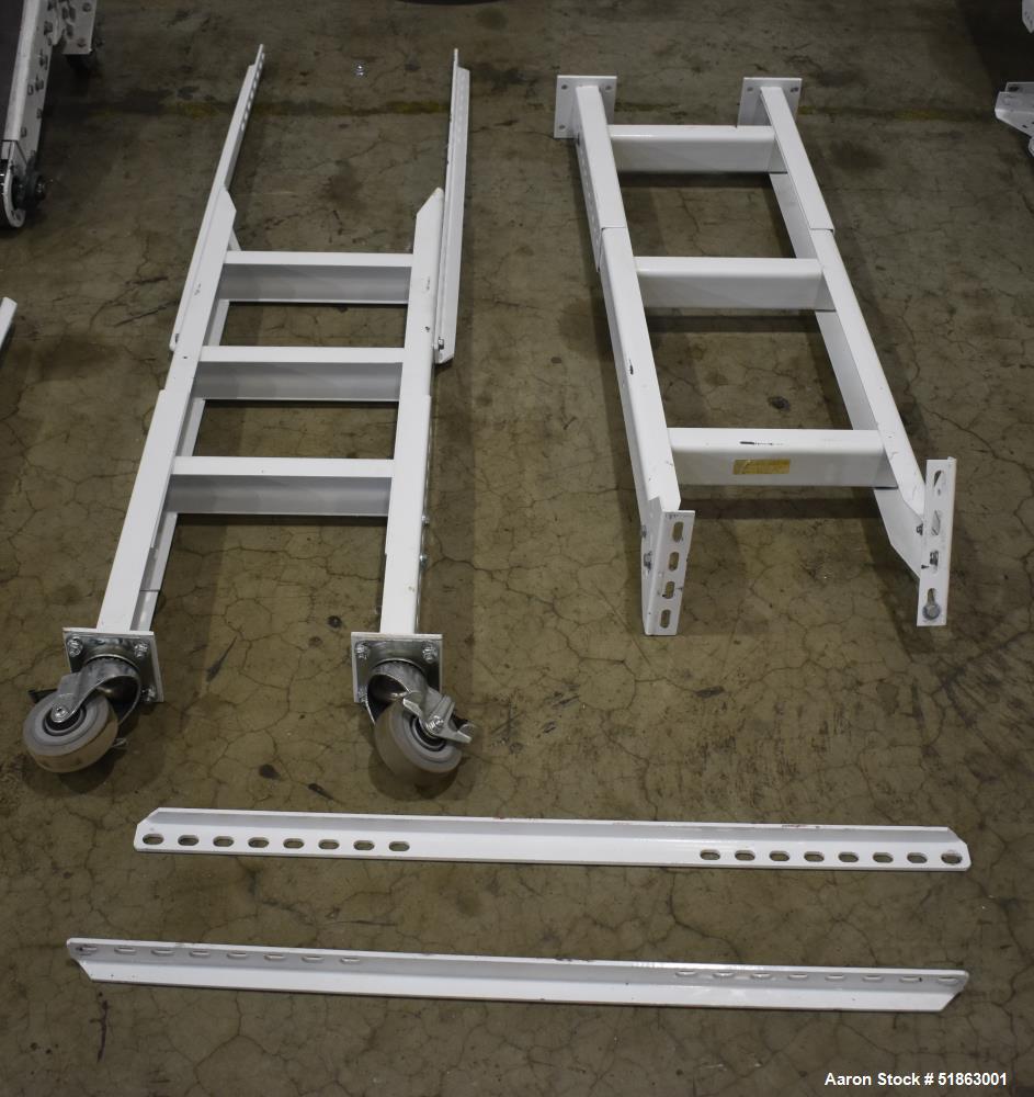 Used Hytrol Belt Conveyor – 10" Wide x 518" Long | 5 Sections | .5 HP Motor | Carbon Steel Frame on Casters