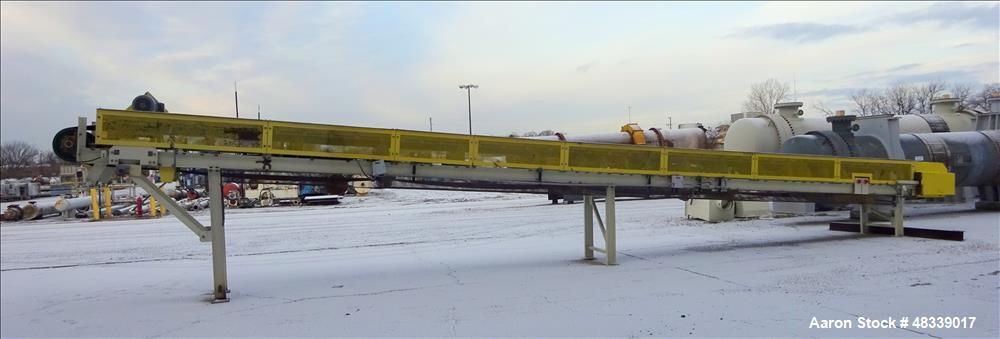 Used Trio Engineered Products Belt Conveyor. Approximate 24" wide x 575" long, rated 700 tons per hour. Driven by a 20hp motor.
