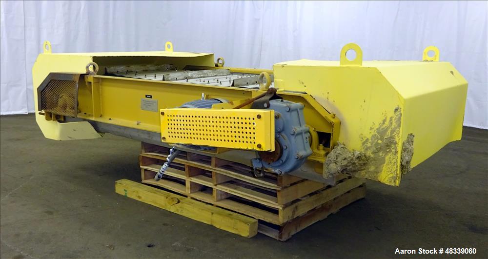 Used Trio Engineered Products Over The Belt Magnet Collector Belt Conveyor. Approximate 30" wide x 80" long with 24" x 2" deep trough. Driven by a 5hp, 3/60/230-460/1745 rpm motor with reducer, no ra...