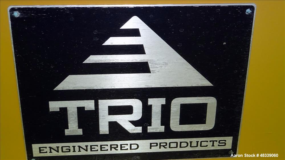 Used Trio Engineered Products Over The Belt Magnet Collector Belt Conveyor. Approximate 30" wide x 80" long with 24" x 2" deep trough. Driven by a 5hp, 3/60/230-460/1745 rpm motor with reducer, no ra...