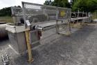 Used OFI Custom Metal Fabrication Rubber Belt Conveyor. Approximate 24