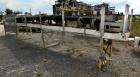 Used OFI Custom Metal Fabrication Rubber Belt Conveyor. Approximate 24