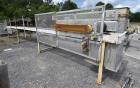 Used OFI Custom Metal Fabrication Rubber Belt Conveyor. Approximate 24
