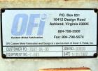 Used OFI Custom Metal Fabrication Rubber Belt Conveyor. Approximate 24