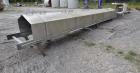 Used OFI Custom Metal Fabrication Rubber Belt Conveyor. Approximate 24
