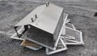 Used OFI Custom Metal Fabrication Rubber Belt Conveyor. Approximate 24