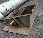 Used OFI Custom Metal Fabrication Rubber Belt Conveyor. Approximate 24