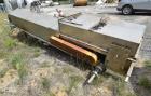 Used OFI Custom Metal Fabrication Rubber Belt Conveyor. Approximate 24