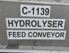 Used OFI Custom Metal Fabrication Rubber Belt Conveyor. Approximate 24