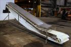 Used Incline Conveyor, 304 Stainless Steel.
