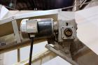 Used Incline Conveyor, 304 Stainless Steel.