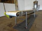 Used Incline 304 stainless steel conveyor, approximate 180