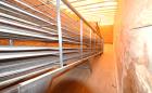 Used 5 Pass wire mesh belt and plastic belt cooling conveyors, approximate 36