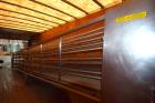 Used 5 Pass wire mesh belt and plastic belt cooling conveyors, approximate 36
