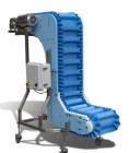 Used Dynamic Conveyor Corp DynaClean Sanitary Vertical Z Bucket Conveyor
