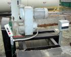 USED: Rubber belt conveyor, carbon steel frame. Rubber belt approximately 26