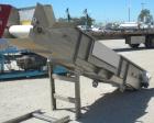 Used Bunting Magnetics Incline Belt Conveyor, Model GFC24-156. Plastic partial pleated belt 23-1/2