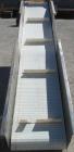 Used Bunting Magnetics Incline Belt Conveyor, Model GFC24-156. Plastic partial pleated belt 23-1/2