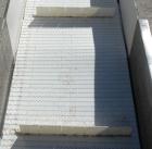 Used Bunting Magnetics Incline Belt Conveyor, Model GFC24-156. Plastic partial pleated belt 23-1/2