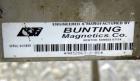 Used Bunting Magnetics Belt Conveyor, Model SC130-00-18. Plastic belt 29-1/2