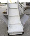 Used Bunting Magnetics Incline Belt Conveyor, Model SC130-03-05. Plastic pleated belt 29-1/2