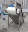 Used Bunting Magnetics Incline Belt Conveyor, Model SC130-03-05. Plastic pleated belt 29-1/2