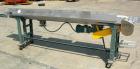 USED: Hytrol dual lane belt conveyor, rubber belts. (1) 10