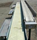 USED: Hytrol dual lane belt conveyor, rubber belts. (1) 10
