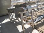 Used Lyco incline conveyor 18 in wide x 5 ft long with 1 in H cleats.