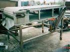 Used Inline Conveyor. Plastic Interlox type belt 36