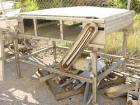 Used Inline Conveyor. Plastic Interlox type belt 36