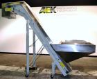 Used Bulk Elevator Feeder, Stainless Steel. Approximate 10