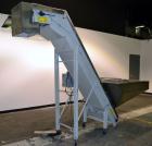 Used Bulk Elevator Feeder, Stainless Steel. Approximate 10