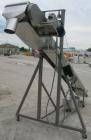 Used Incline Belt Conveyor, 304 stainless steel. 12