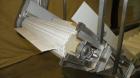 Used Inclined Plastic Submerged Belt Conveyor, 304 Stainless Steel. 24