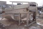 Used- Inclined Cooling Belt Conveyor, 304 stainless steel. 36