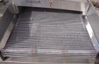 Used- Inclined Cooling Belt Conveyor, 304 stainless steel. 36