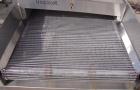 Used Inclined Cooling Belt Conveyor, 304 stainless steel. 36