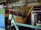 Used L Style Metal Cleated Belt Conveyor. 84