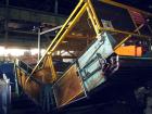 Used L Style Metal Cleated Belt Conveyor. 84