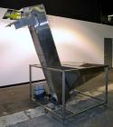 Used Bulk Elevator Feeder, Stainless Steel. Approximate 10