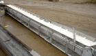 Used Incline Belt Conveyor, 304 stainless steel frame. Plastic belt 18